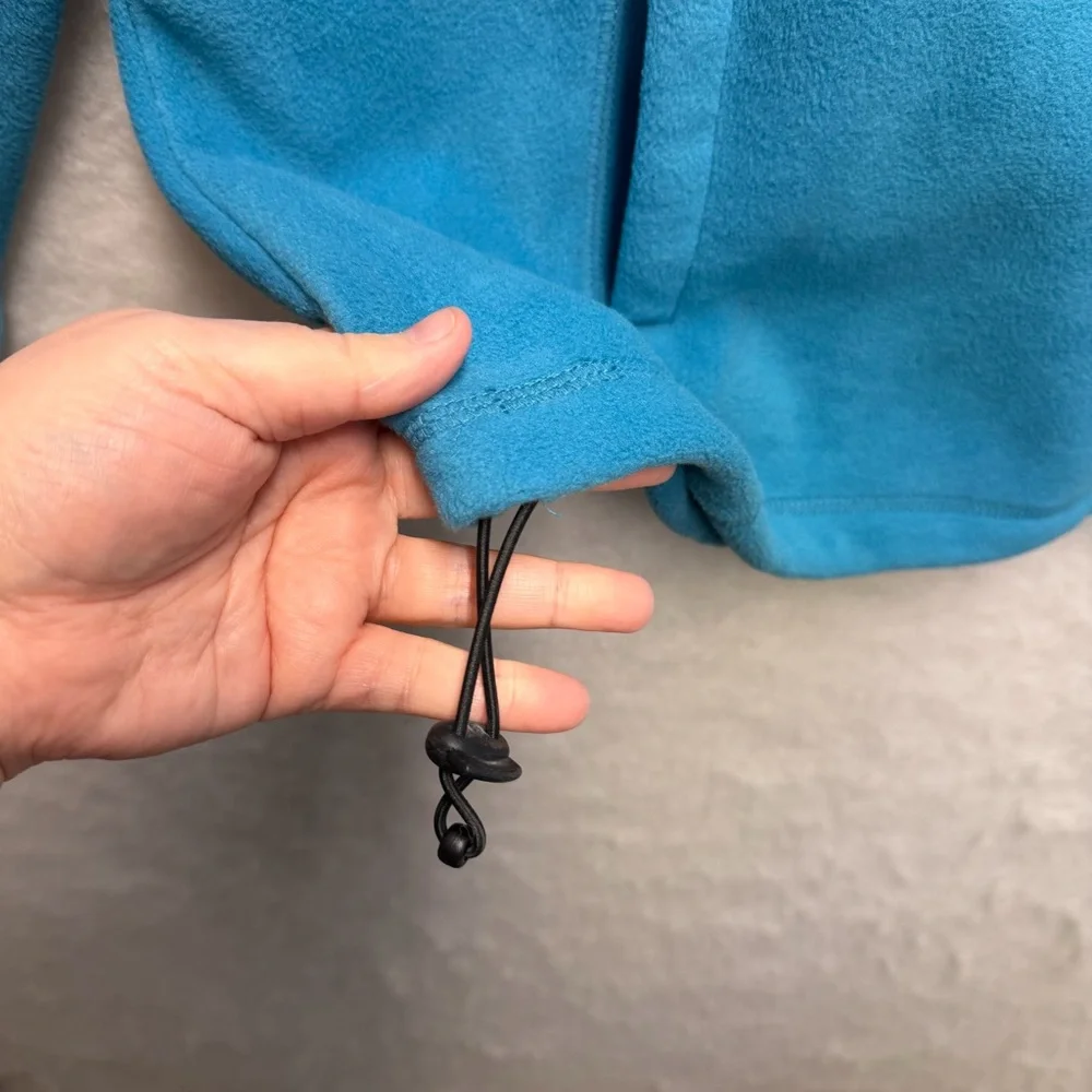 NWT Croft & Barrow Men’s Arctic Fleece Quarter-Zip Pullover Jacket XL Teal Blue - Picture 5 of 10